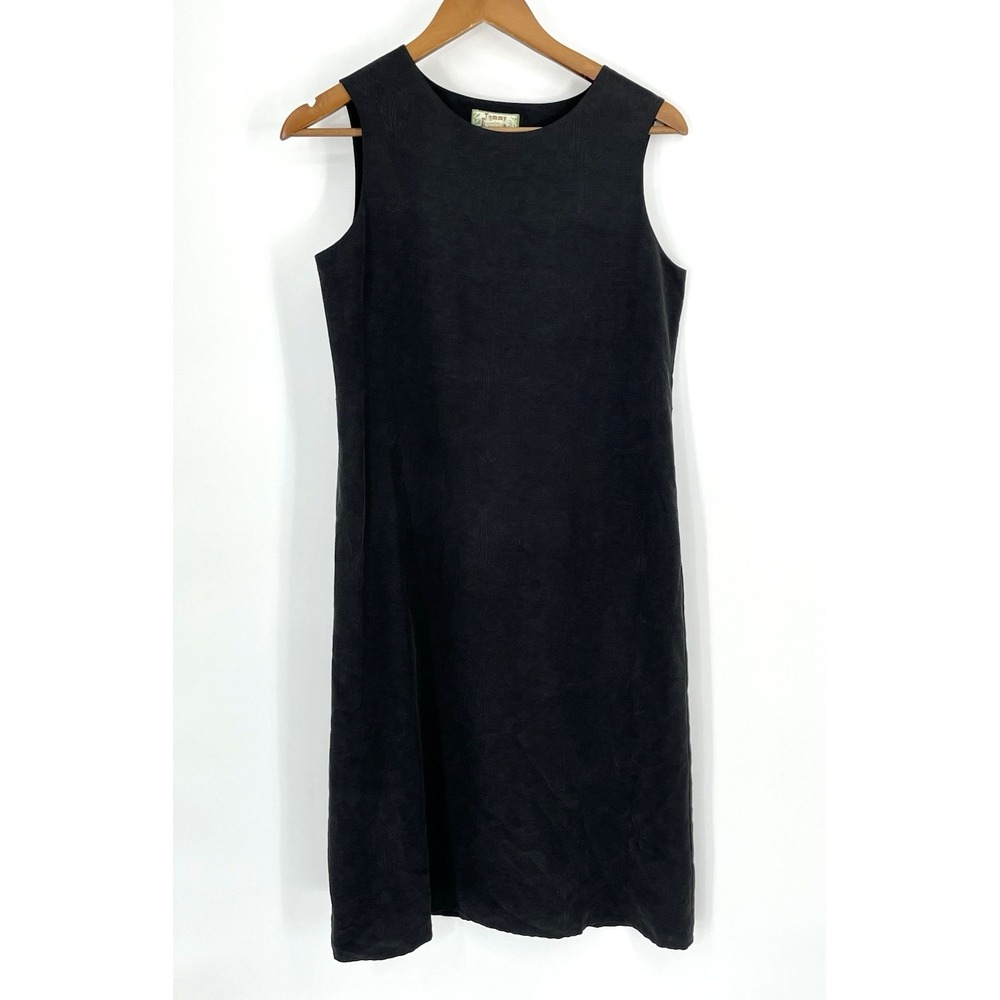 NWT Tommy Bahama Woman XS Sheath Dress Black 100% Silk Texture Pullover $130